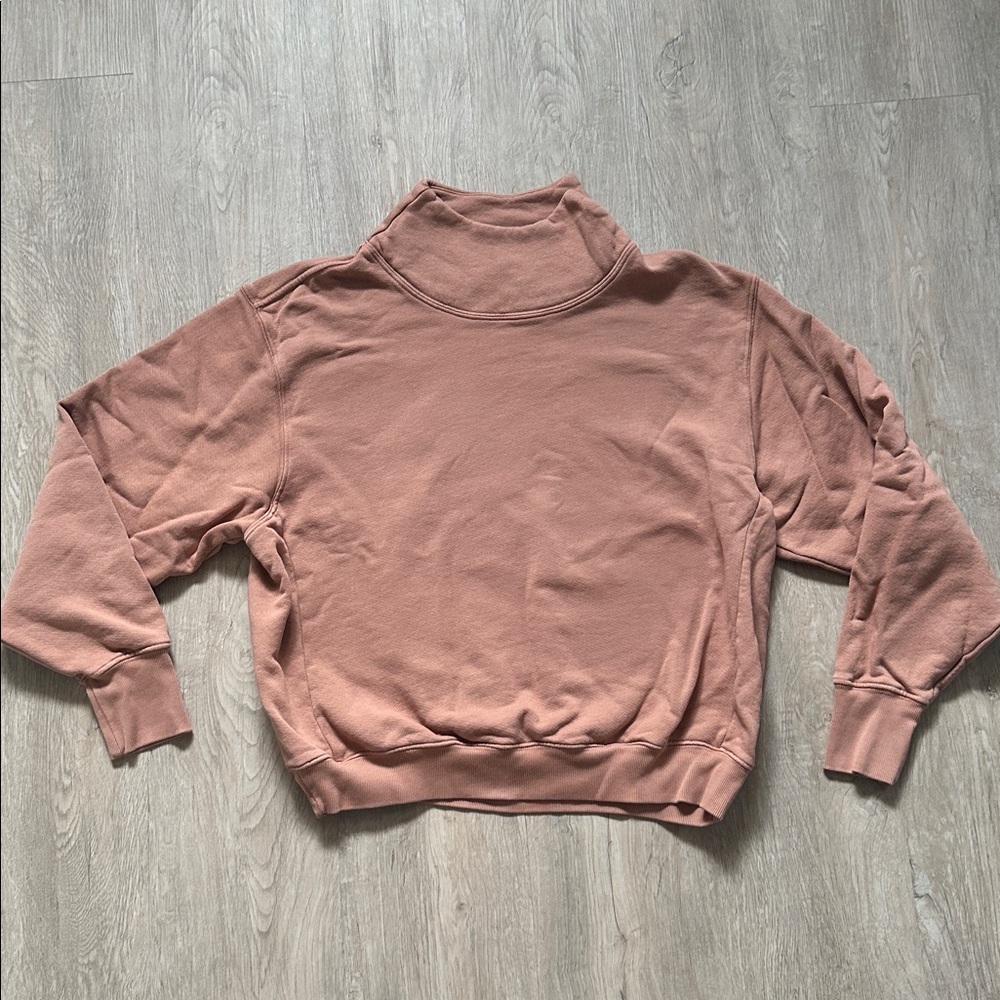 Joah Brown Turtleneck Sweatshirt - Picture 2 of 4